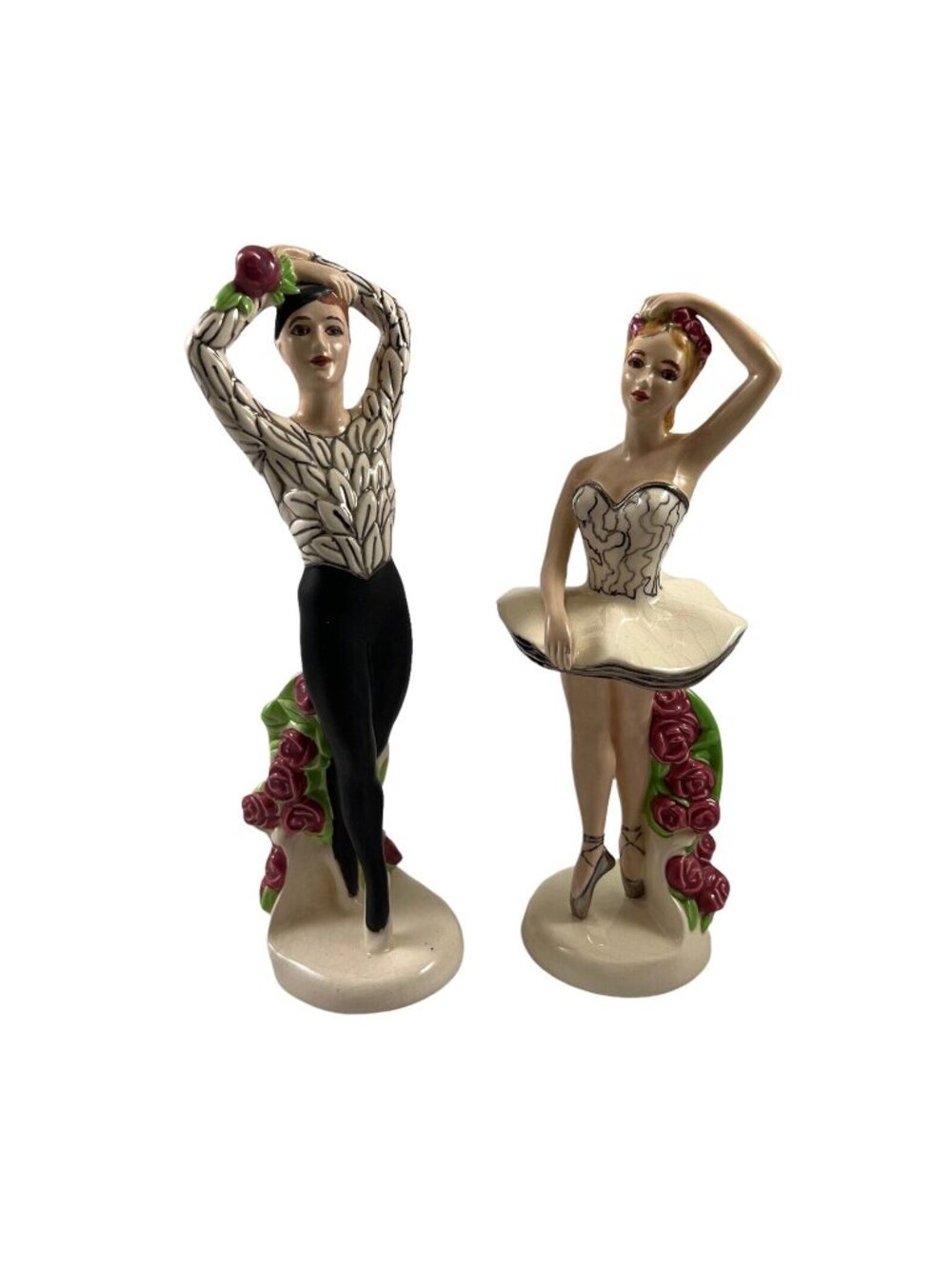 Florence Cox Ceramic Studio Figurines Ballet Dancers Ballerina Vintage 1956